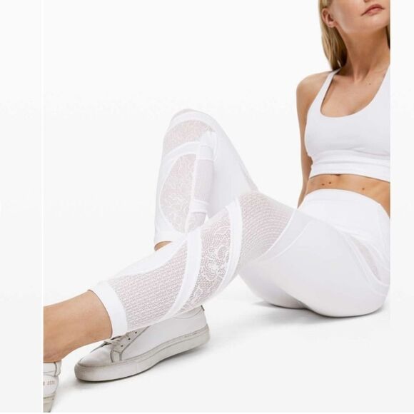 Lululemon Wunder Under Hi Rise Tight 25" Lace size 10 - Picture 3 of 11